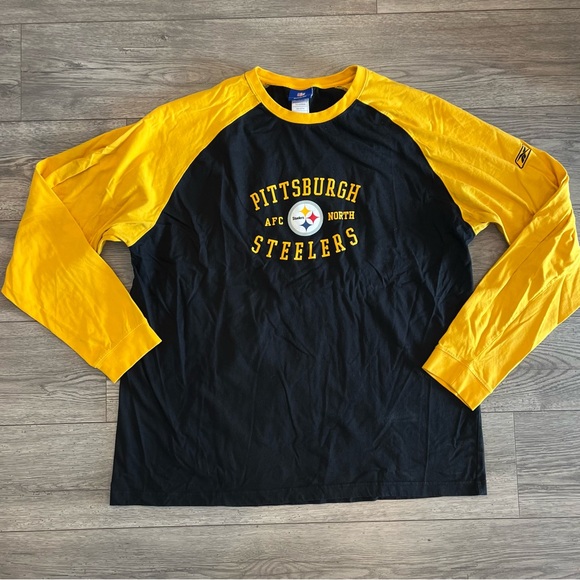Reebok Other - Reebok NFL Vintage Pittsburgh Steelers Men’s Long Sleeve T-Shirt AFC North 2XL